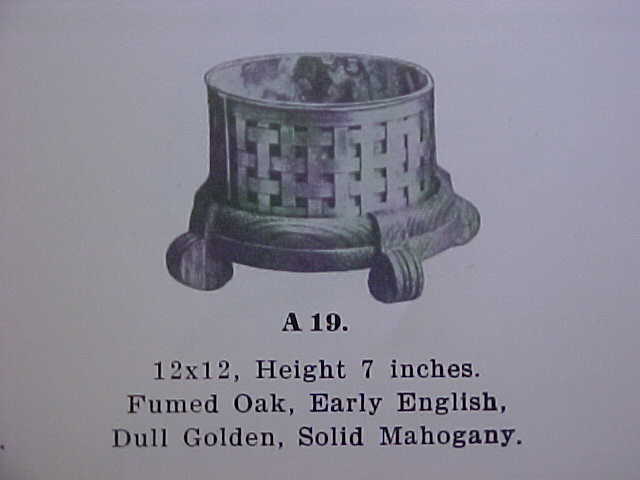 Lakeside Craft Shops planter like A17 or A19 - unmarked - 13D x 9.5H - Asking $295USD - Feb 2010 - catalogue